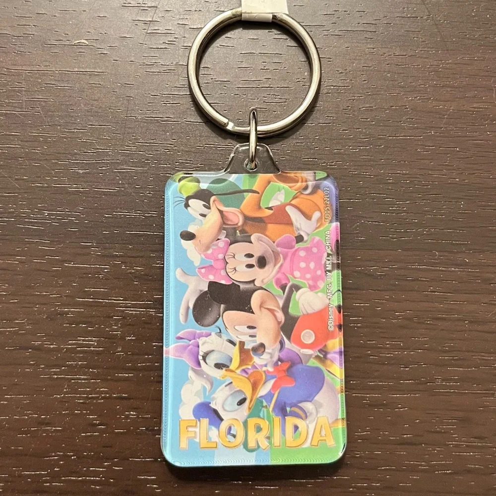 Disney Florida Souvenir Keychain‎ Featuring Mickey Minnie Goofy Donald Daisy NWT